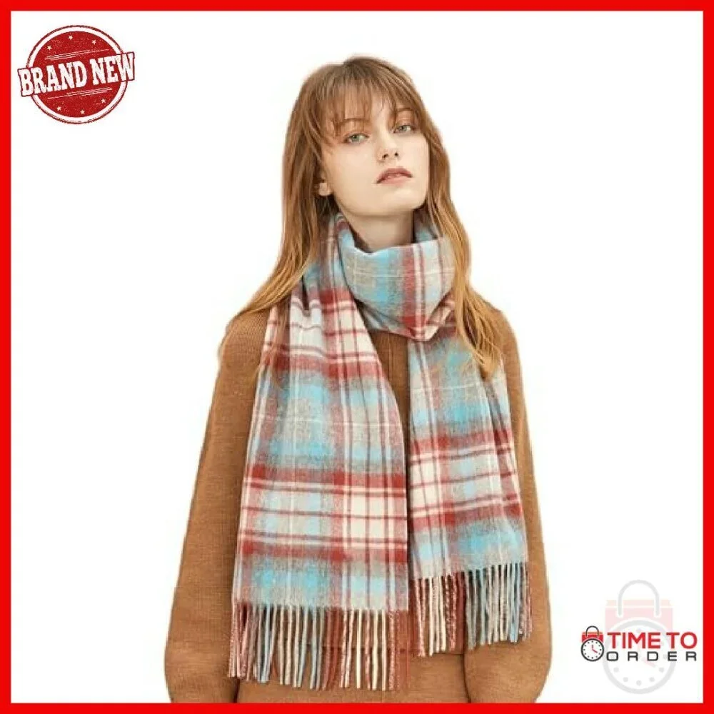 100% Merino Wool Winter Scarf Shawl Wrap Pashmina Soft Lightweight